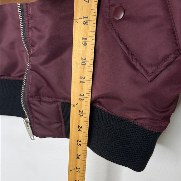 The Kooples Deep Red Burgundy Men’s Bomber Jacket sz M - Picture 12 of 16